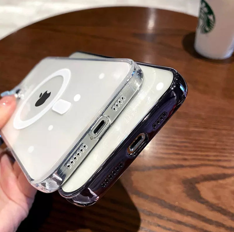 Premium Softshell Plating Straight Edges Coloured MagSafe Phone Case- for Apple iPhone 14 Series - Super Savings Technologies Co.,LTD Premium Softshell Plating Straight Edges Coloured MagSafe Phone Case- for Apple iPhone 14 Series - Super Savings Technologies Co.,LTD